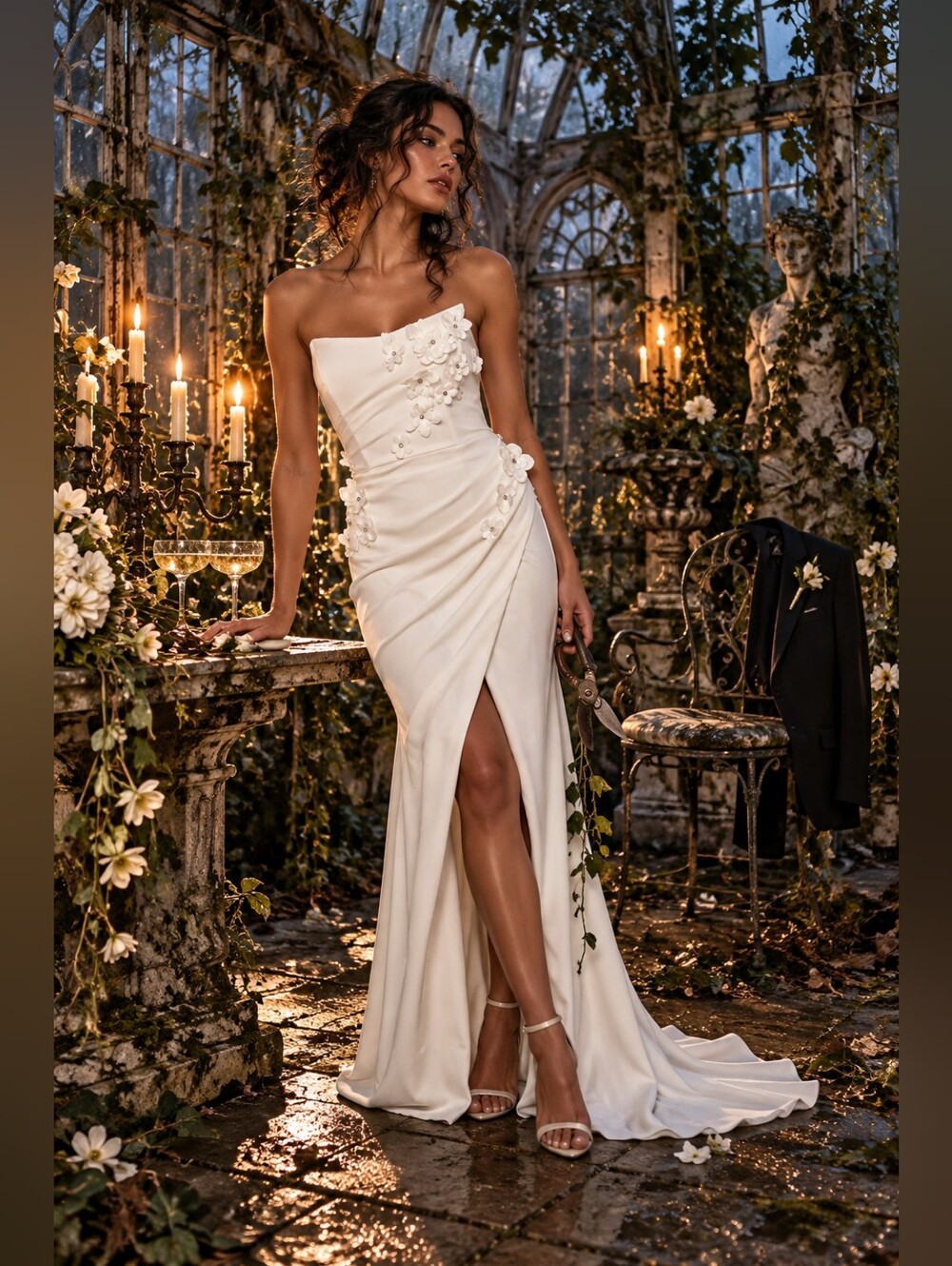Lulus Glamorous Adoration 3d Floral Applique Dress